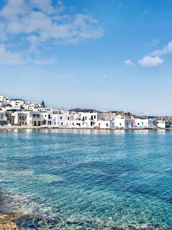 Crete harbour and mountains