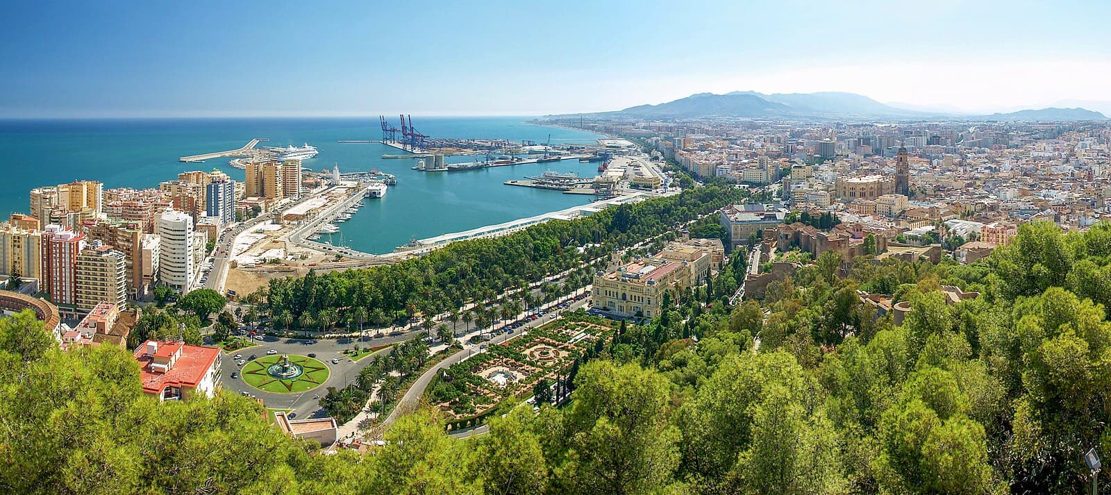 Málaga seafront on the Costa del Sol