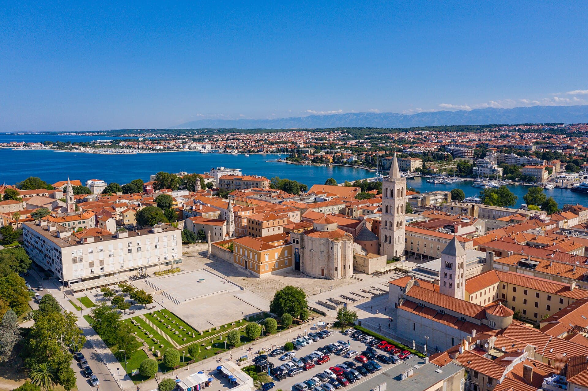 Zadar sea organ waterfront