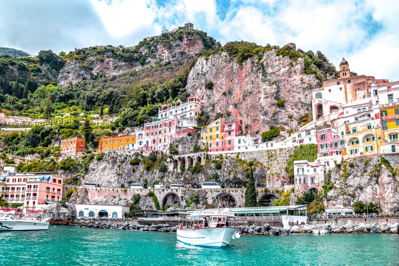 Amalfi Coast cliff road